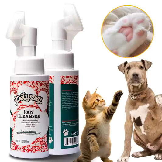 Waterless Paw Cleaner Foam For Pets, No-Rinse, Hypoallergenic 300ml