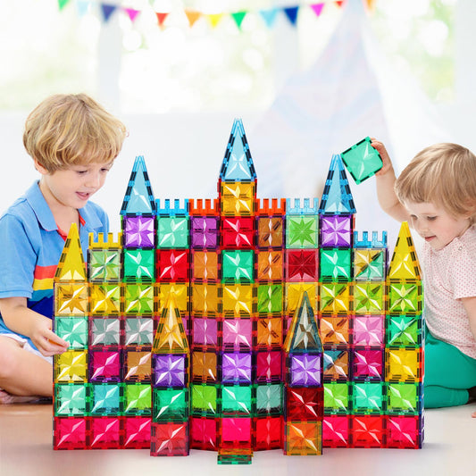 3D Magnetic Building Blocks New Shinny Design 90 Piece Set +Gift!