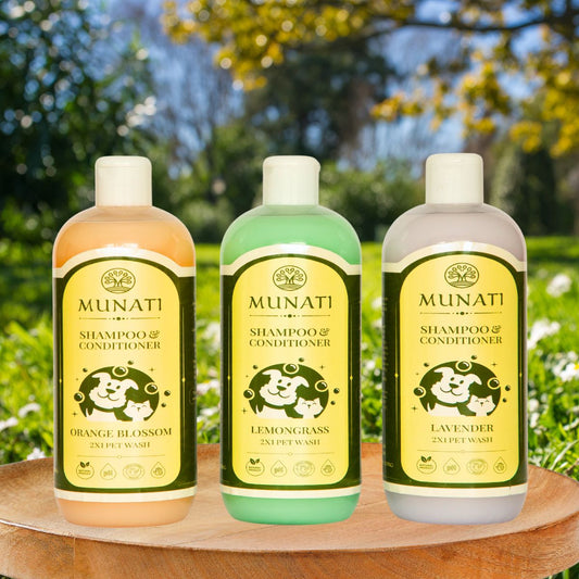 Shampoo and Conditioner 2-in-1 For Pets Natural Scented Munati 500ml