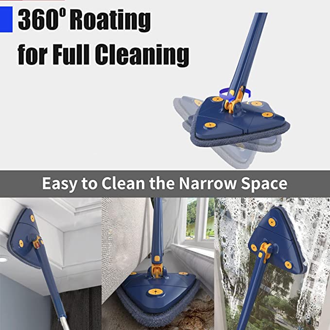 Kotilux Multifunctional Triangle Microfiber Cleaning Mop